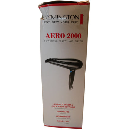 Remington D3190AU Aero 2000 Hair Dryer - Black