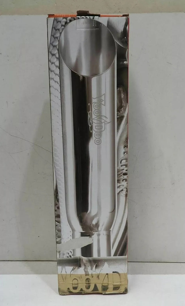 VooDoo Industries VC403 Chrome Universal Cafe Style Exhaust Pipe