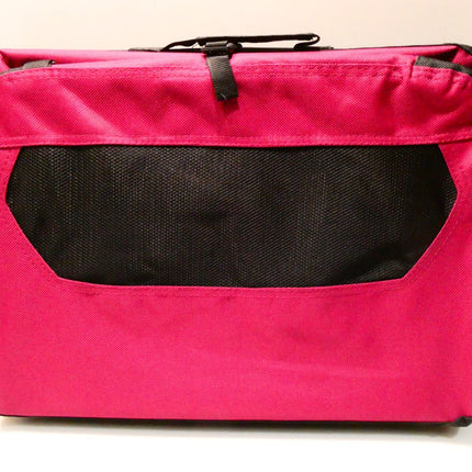 Amazon Basics Premium Folding Portable Soft Pet Crate - 53 x 38 x 38 cm - RED