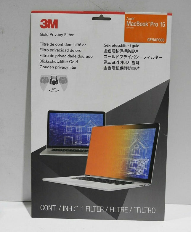 3M Gold Privacy Filter for 15" Apple MacBook Pro