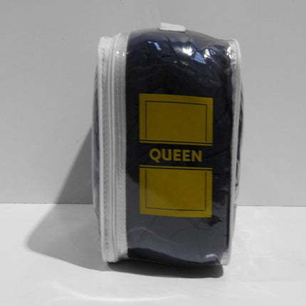 Lush Decor Ruffle Skirt Bedspread, Navy, Queen