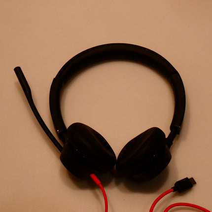 Poly by Plantronics - Blackwire 3325 Wired Stereo On Ear Headset