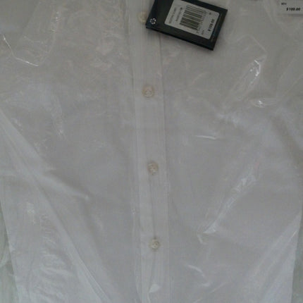 Abelard Men's Bedford Dobby Shirt Slim Fit, White, M