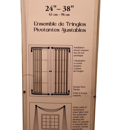 Versailles Home Fashions with Ball Finial, 8028-50, Espresso, 24 by 38-Inch