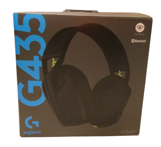 Logitech G435 LIGHTSPEED Wireless Gaming Headset (Black & Neon Yellow)