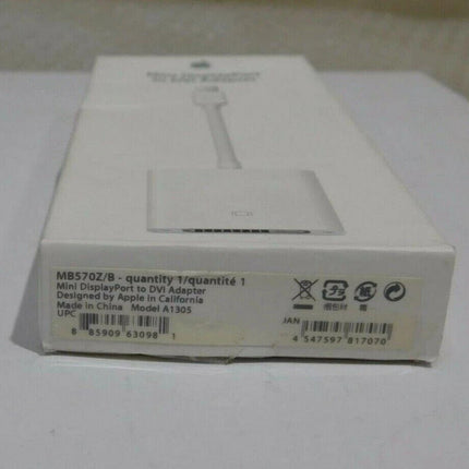 Genuine Apple A1305 Mini DisplayPort to DVI Adapter MB570Z/B