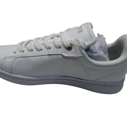 Lacoste Women's Carnaby Pro BL 23 1 SFA Sneaker, White/Light Pink, 6 US