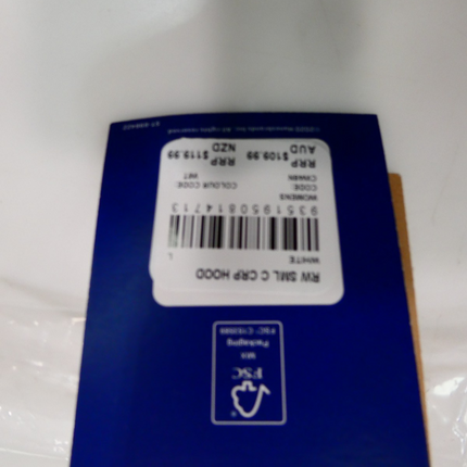 Champion Women's Reverse Weave Cropped Cut-Off Hoodie, White, Large