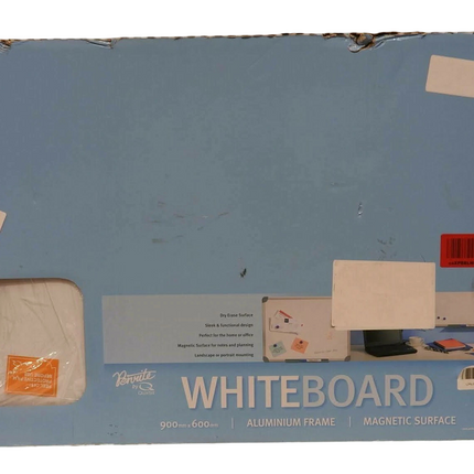Quartet QTMG0906R Penrite Aluminium Frame Magnetic Whiteboard 900 x 600mm