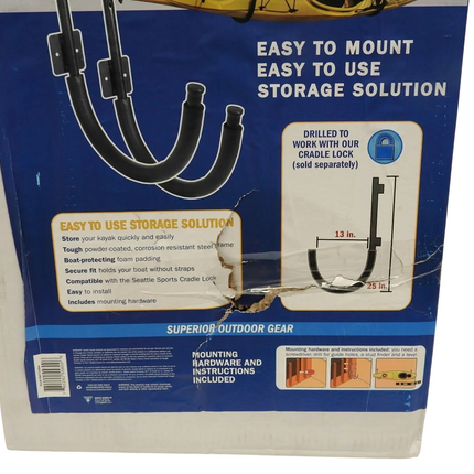 Seattle Sports Kayak Wall Cradle Hooks
