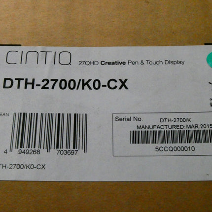 Wacom DTK-2700/K0-CX Cintiq 27 QHD Swift Pen Touch