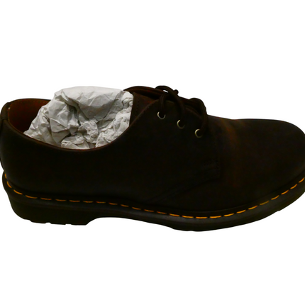 Dr. Martens Unisex 1461 3-Eye Oxford Shoe Crazy Horse Leather, Dark Brown, UK 10