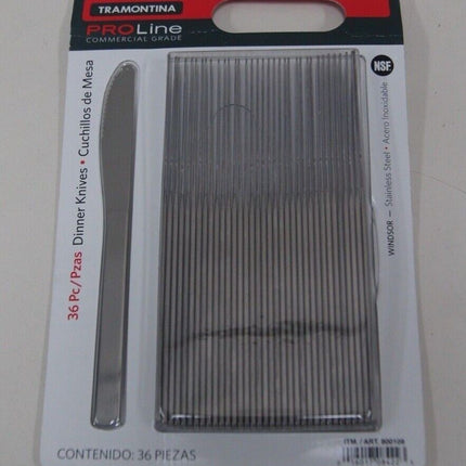 3 x Tramontina Pro Line 36 Dinner Knives Commercial Grade Stainless Steel