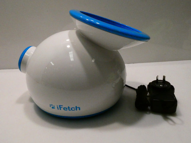 iFetch Interactive Ball Launchers for Dogs - White/Blue (No Balls)