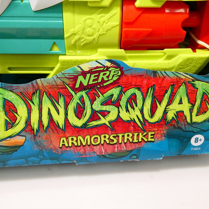 Nerf Dinosquad Armorstrike Dart Blaster, 8-Dart Rotating Drum, Drop Grip
