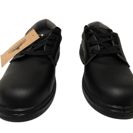 Portwest FW80 Laced Safety Shpoes S2, Black US 7.5, UK 6.5