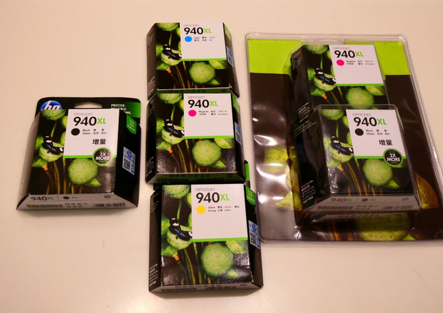 2 x HP Genuine 940XL Value Pack Ink 4 Pack