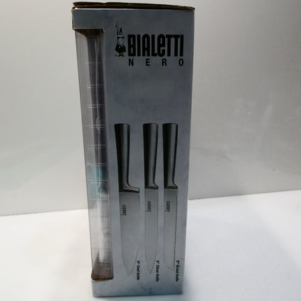 Bialetti 13Pc Set Knife Block, Black and Silver, BIA-13KN