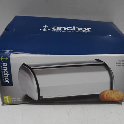 Anchor Hocking Euro Design Brushed Steel Bread Box