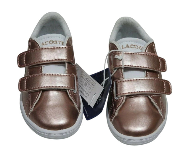 Lacoste Carnaby EVO 318 2 Baby Fashion Shoes, Pink/White - 7 US