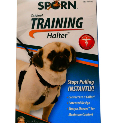 Sporn Original Training Dog Halter Black Medium , neck 30-43cm