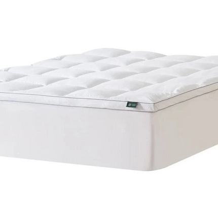 Zinus Queen Quilted Pillowtop Mattress Topper with Elastic Skirt - Fits 40cm Thi