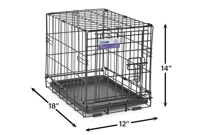 Midwest iCrate Single-Door Pet Crate 18 x 12 x 14 - inches