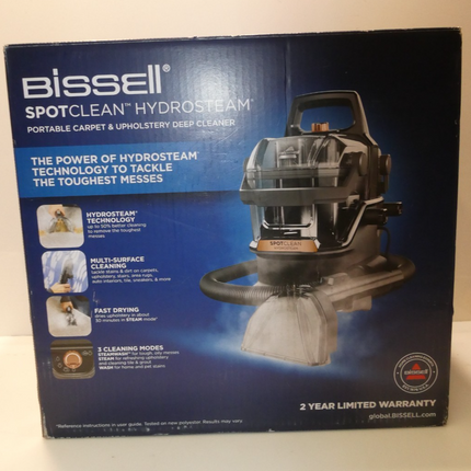 BISSELL Spotclean Hydrosteam 3689F | Powerful 1100W Spot Cleaner for Carpets