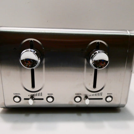 Black + Decker BD4250 Toaster 4 Slice, Stainless Steel