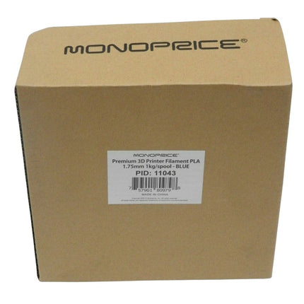 Monoprice Premium 3D Printer Filament PLA 1.75mm 1kg/spool - Blue