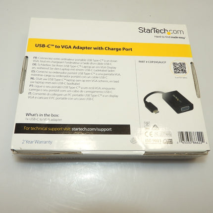 StarTech.com USB-C to VGA Adapter with USB Power Delivery CDP2VGAUCP