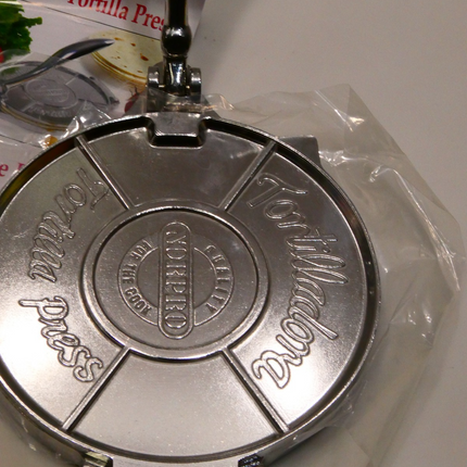 Norpro Cast Aluminum Tortilla Press, Stainless Steel, 6 inch
