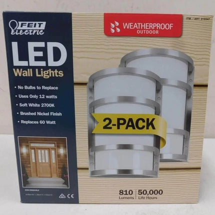 Feit Electric LED Wall Lights 2 Pack Outdoor Use