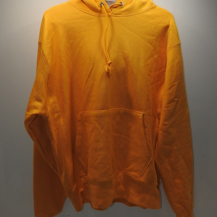 Champion Reverse Weave Men's Yellow Gold C Logo Hoodie Size M