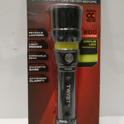 Iprotec TWYST Z 200 Lumens LED Light Flashlight Torch 89551