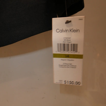 Calvin Klein Boys' Black Suit Set - Blazer & Trousers - Size 14