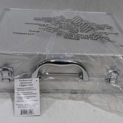 Durable Aluminum Clipper Cases for Professional Pet Groomers, Chrome