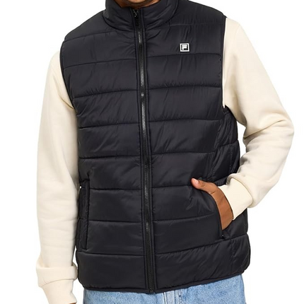 FILA Unisex Adult's Aldo Uni Puffer Jacket, Black, X-Small