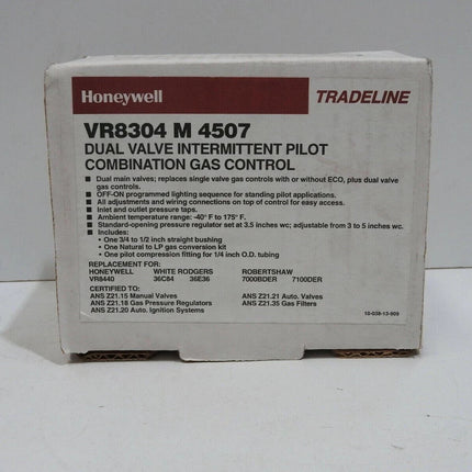 Honeywell VR8304M-4507 Electronic Gas Valve
