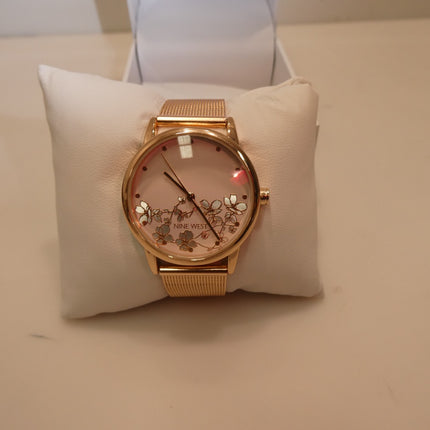 Nine West Women's Bracelet Watch, Rose Gold, NW/2428FLRG