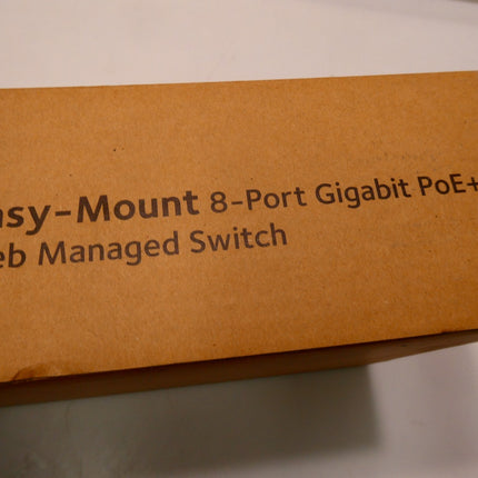 NETGEAR GS408EPP ProSafe+ Easy-Mount 8-Port Gigabit Ethernet Web Managed Switch