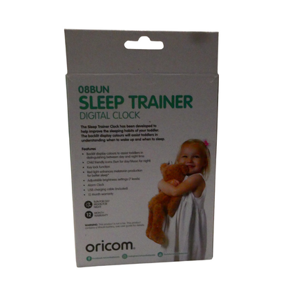 08BUN Bunny Sleep Trainer Clock - Sleep Routine Baby Infant Toddler Kids Child,