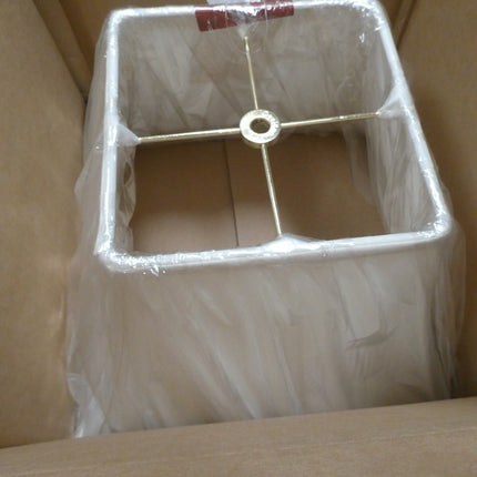 Royal Designs BSO-715-14WH Square Bell Basic Lamp Shade, 7" x 14" x 11.5", White