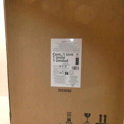 Amazon Basics Rectangular Pedal Recycling Bin with 2 Compartments 25L & 15L