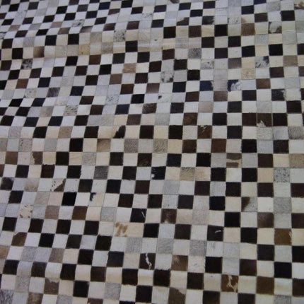 Studio Collection Hand Made / Hairon Leather Patch Rug 225cm x 155cm