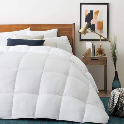 LUCID Down Alternative Comforter - Hypoallergenic - All Season - 400 GSM - Ultra