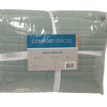 Comfort Spaces Quilt Mini Set, Full/Queen 3 Piece