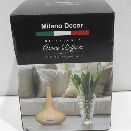 Milano Décor Ultrasonic Aroma Diffuser And Humidifier - Light Wood Grain