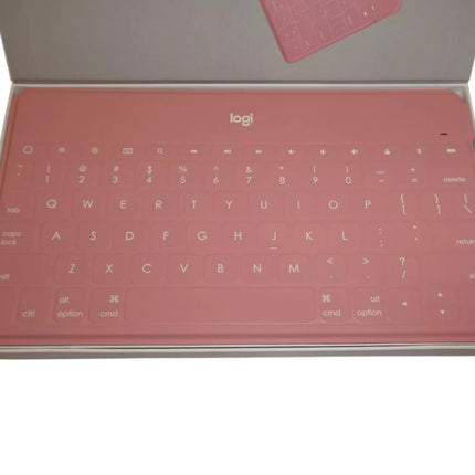 Logitech Keys-to-Go Ultra Slim Keyboard Bluetooth with iPhone Stand - Pink