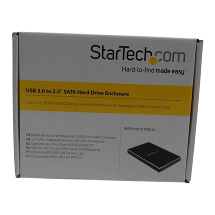 Startech SAT2510BU32 SATA To USB-A 3.0 HDD/SSD External Case